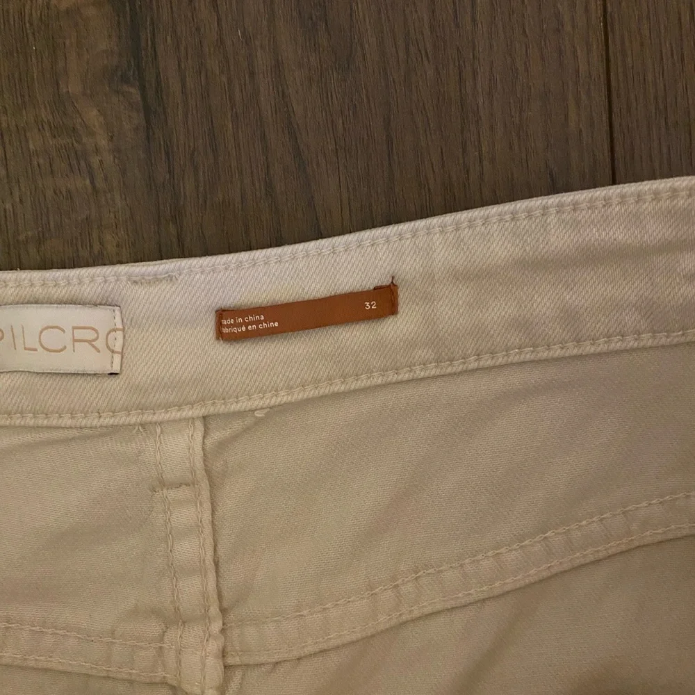 NWOT Anthropologie Super Soft Pleated Painter Jeans with Multicolor Accents - 32 - Picture 5 of 6
